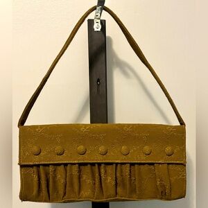 Vintage Christian Lacroix Handbag/Shoulder Bag - Olive Green - Beautiful